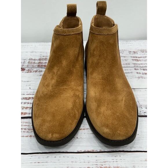 UGG Womens Mcclaire Ankle Boots Round Toe Elastic Gore Suede Brown Size 8 - Picture 8 of 12